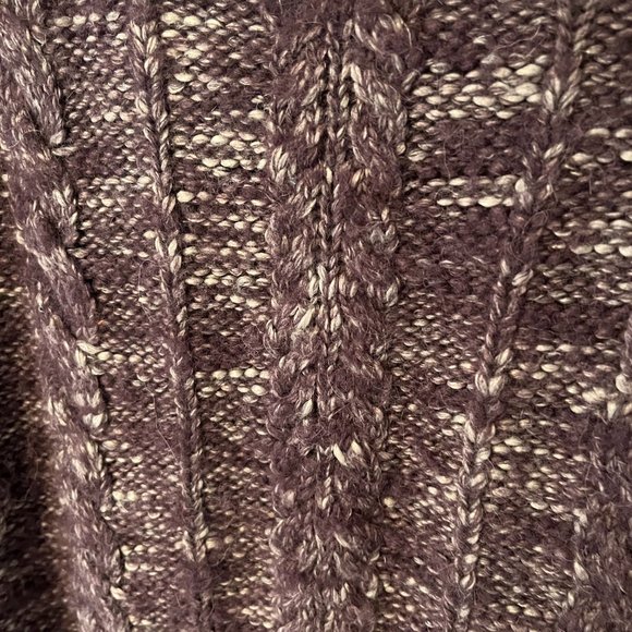 Rebecca Minkoff deep cowl sweater wool alpaca purple Sweater Size Medium - Picture 4 of 6